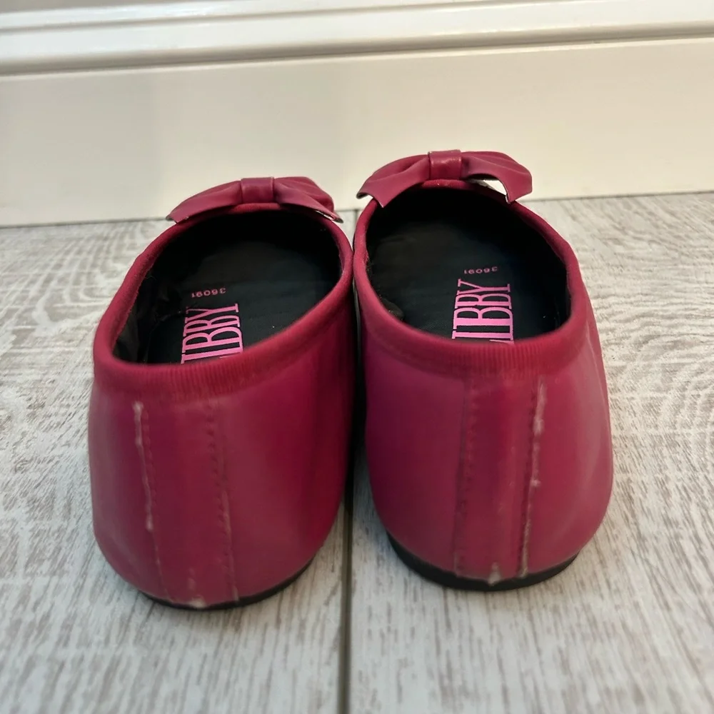 Vintage Sam & Libby Women's Dark Pink Flats - Picture 3 of 4